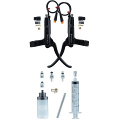 ZYWUOY Electric Bike Brake Handle 3 Pin for E-Bike Bafang Hall Motor Hydraulic Brake Black Bark with 9 Pieces Tools