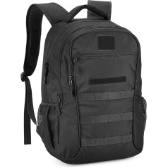 Explokit Military Backpacks for Tactical Bicycle Hiking Walking Climbing Mountaineering Cycling Backpack, #25L-Black, Tactical