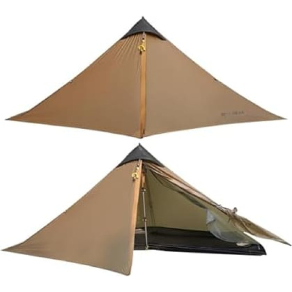 3F UL Gear Lanshan Ultralight Tent for Camping, Tent 1 Person or 2 Person 3/4 Seasons Waterproof Professional Hiking Tent 15D Professional Camping Tent