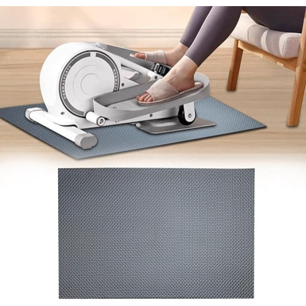 Elliptical Leg Exerciser, Non-Slip Mat, Elliptical Peddler Under Desk Perfect for Electric Seated Foot Pedals, Improved Stability and Floor Protection