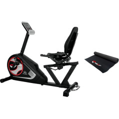 Christopeit Sport Seat Ergometer RS 3 - 24 Stage Bicycle Exercise Bike up to 150 kg, Low Entrance, 10 kg Flywheel Mass