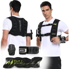 25 x ZL Black Weight Vest for Men and Women for Strength Training