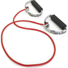 Thera-Band Medium Soft Grip Tubing, Red, 48-Inch
