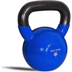 Yes4All Vinyl Coated Cast Iron Kettlebell - Ideal for Dumbbell Exercises, Full Body Workout Equipment, Push Up, Grip Strength and Strength Training, PVC