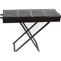 ZHCHAO X-förmiger Ofen verdickt Grillständer Outdoor klappbar Tragbarer Grillofen für den Außenbereich