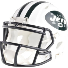 OFFICIAL NFL NEW YORK JETS MINI SPEED AMERICAN FOOTBALL HELMET BY RIDDELL
