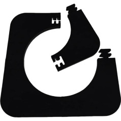 SUBLXPoten Dartboard-Wandschutz Quadratische Dartscheiben Surround Wandschutz Board Surround Ringe Einfach Installieren