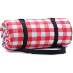 BZVCRTYKL Camping Strand Plaid Picknick Matte-Verdicken Pad Atmungsaktive Weiche Decke for Outdoor Falten wasserdichte Decke /279(Red,150X200cm)