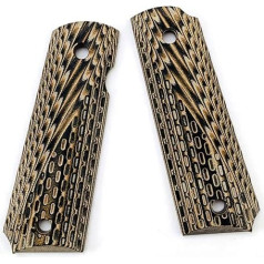 Aibote 1911 Pistol Grips G10 Custom DIY EDC Pistol Grips Full Size Fits Most Commander, Standard & Government 1911 Models