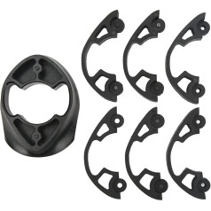 ETAINGYEUN Fahrradlenkerdichtung, Rennradlenker, Kunststoff-Distanzscheibe, Most F-Serie F8 F10 F12, Schwarz, 7 Fahrradzubehör