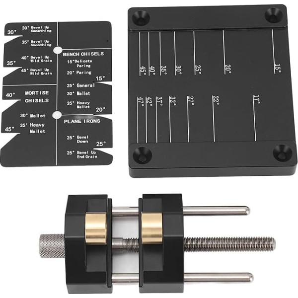 Aluminiumlegierung Honenhandbuch System Holzbearbeitung Meißelschärfen Kit Handwerkzeug Zum Schärfen von Werkzeugen mit Aluminiumlegierungmaterial