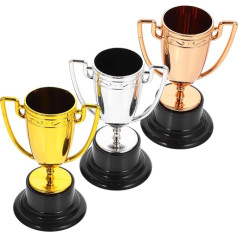 SWAYVES 3-Teiliges Trophäenspielzeug, Plastiktrophäen Als Belohnung, Badminton, Kleine Trophäe, Trophäen, Plastiktrophäe Für Partys, Teilnahmetrophäe