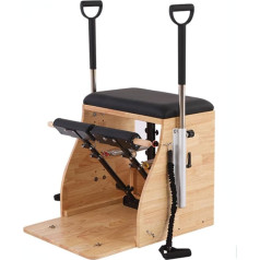AMCOIN Pilates Chair, Home Pilates Reformer, Stability Pilates Professional Chair Equipment, Pilates Equipment with Handles, for Home and Studio (A-1)