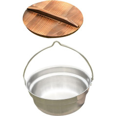 PAMINGONO 1 Satz Camping Kochtopf Tragbarer Kochtopf für Outdoor und Camping zu Reinigen Rostfrei und Langlebig für Ausflüge und Küchenutensilien