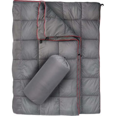 Tragbare Faltbare Leichte wasserdichte Warme Outdoor-4-In-1-Große Tragbare Camping-Reisedecke,Grau,200 * 140cm
