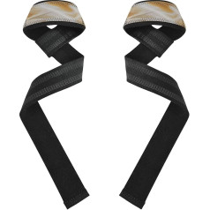 Handgelenkbandagen für Gewichtheben, Neopren, gepolstert, für Gewichtheben, Bodybuilding, Powerlifting und Kreuzheben, 66 cm, Gelb