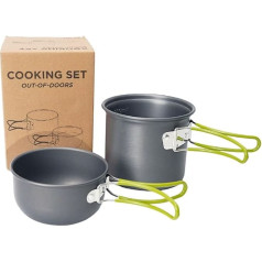 Outdoor Camping Cooking Set - Picnic Hotpot and Stove Cooking Set, Durable Pots and Pans for Campfires, Portable and Lightweight Design for Outdoor Adventures