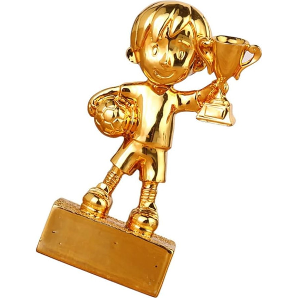 HLUONGTN Resin Crafts Fußball Trophäe Gold Trophäe Für Auszeichnungen Fußballard Trophäe Golden Soccerard Ceremony Trophy
