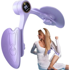 Oberschenkel Trainer, Beckenbodentrainer - HIP Trainer 360-Grad-Rotationsübungsgerät,Einstellbarer Beckenbodenmuskel -Training mit intelligenter Bildschirmanzeige für Frauen