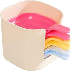 Dip Bowls, Sauce Dishes, 3.62 x 4.92 x 3.15 Inches Container Design and Stand Holder Feature, Condiment Plates for Seasoning, Dressing, Picnic, BBQ, Camping, Lunch, Dinner, Kitchen Use