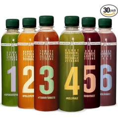 Kale and Me 5 Day Vegetable Juice Treatment with 30 Bottles of 320 ml without Additives, 6 Flavours from Regional Production, Juice Treatment as Fasting Cure, Price Includes 7.50 € Deposit