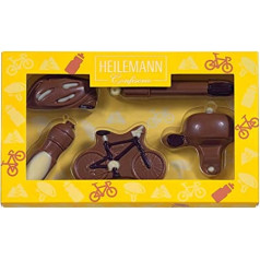 Heilemann Bicycle Chocolate Figures, 100 g, Delicious, Original Chocolate for Bicycle Enthusiasts, Amusing Surprise for Birthday or as a Little Gift in Between