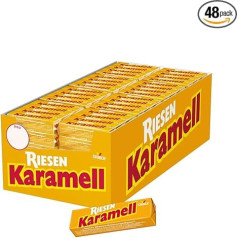 Caramel Giant – 48 x 116 g Stick – Caramel Chew Sweets with Intense Caramel Flavour