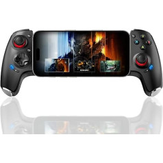 Megadream Mobile Phone Controller for iPhone/Android/iPad/Tablet - Switch/PC - Cloud Game - PS4/PS5/Xbox Remote Play Streaming, COD & Fortnite &More, Turbo/Macro, Hall Joysticks/Trigger