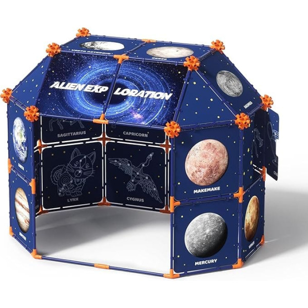 KOALA DIARY Astronomical Play Tent for Children, Space Discovery Tent with Constellations and Planets, Indoor/Outdoor 120 x 85 x 98 cm, from 3 Years
