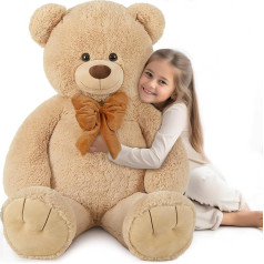 MorisMos 120 cm Giant Teddy Bear, 1.2 m Teddy Bear, Large XXL Cuddly Bear, Soft Toy, Birthday Girlfriend, Women, Mother, Children