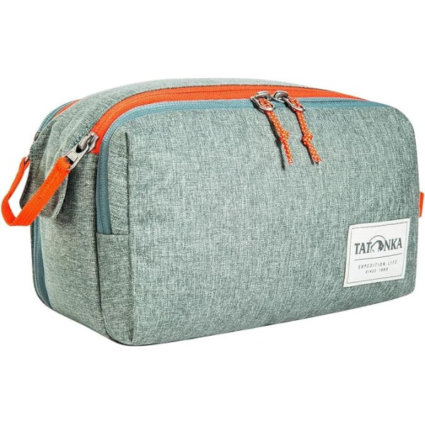 Tatonka Toiletry Bag Cosmetic Double Zip Pouch (6L) - Large Wash Bag with Double Zip Opening and Multiple Compartments - 17 x 27 x 13 cm