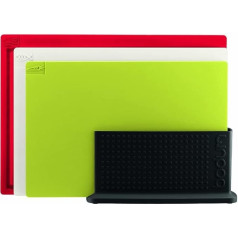 BODUM Bistro Set of 3 Dual Sided Cutting Boards with Holder