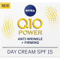 NIVEA Q10 Anti-Wrinkle Day Face Cream SPF15, 50 ml, Pack of 3