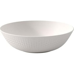 Villeroy und Boch - Manufacture Collier Blanc Decorative / Fruit Bowl, Elegant Bowl for Fruit and Decoration, Premium Porcelain, Hand Wash, White