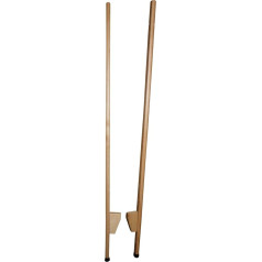 Holz Wenzel 651 Wooden Stilts with Extra Durable, Plastic Stopper, Adjustable, 1.50 m