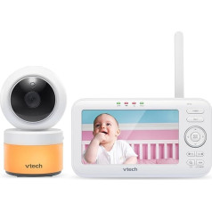 VTech - BM5463 - Indoor - Lightshow Video Baby Monitor - Baby Monitor with Projection and Night Light 480p - FR Version