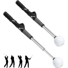 Mineup Retractable Golf Swing Training Aid Golf Swing Trainer Warm Up Portable Swing Trainer Golf Grip Training Aid Rhythm Balance & Strength Golf Swing Trainer Warm-up Stick
