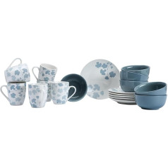 Ritzenhoff & Breker Ida Breakfast Set 18 Pieces Grey Porcelain