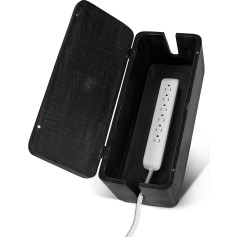 Cable Organizer Cable Organizer for Desk Home Office Hidden Cable Surge Protection Mesh Strip Eco Friendly Mango Wood