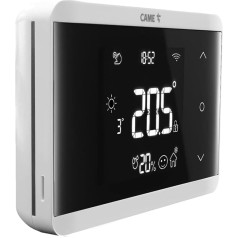 CAME TH/750 Digital WiFi Wall Thermostat in White with Dual Relay for Heating and Air Conditioning, Backlit Touch Display, Compatible with Alexa and Google Home, Power Supply 230V