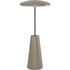 EGLO Piccola LED Outdoor Table Lamp, Touch Dimmable Bedside Lamp with Adjustable Light Colour, Outdoor Table Lamp Made of Metal in Bronze, Lamp for Balcony and Patio, IP54