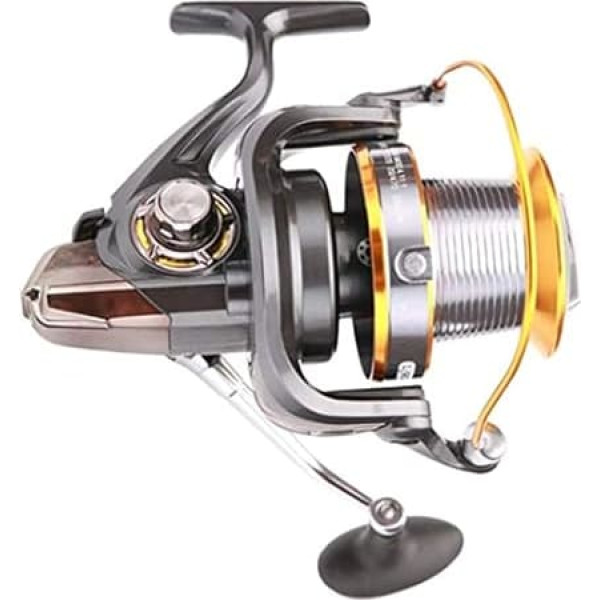 MekUk Rollen Feste Spule Angelrolle lang Wurf Angelrolle 13-Achse Vollmetalldraht Tasse Kein Lücke Rolle Super Große Angelrolle Spinning Rad Angelrolle for Grobmatch Lake River Karpfen Angelrolle Ange