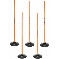 Slaloma šķēršļu josla 160cm nūjas + bāze 1,5kg Oranža 100866 / N/A