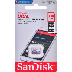 ultra microsdxc 256gb 100mb/s a1 cl10 uhs-i