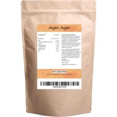 Agar Agar Pulver 250g – Vegane Gelatine-Alternative, 100% Rein, Hochwertiges pflanzliches Geliermittel für Desserts, Marmeladen & Kochen – Glutenfrei & Ohne Zusatzstoffe