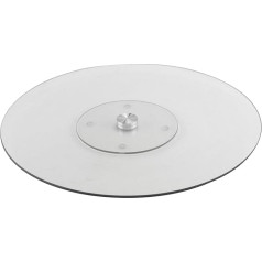 Apollo The Housewares Lazy Susan Glass Lazy Susan, 50 cm, Stylish Rotating Centerpiece for Effortless Entertainment, Perfect for Restaurants and Large Gatherings, Easy Care Essential, Glass