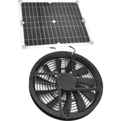Solar Fan, Solar Fans for Outdoor Use in the Attic Roof Fan, Solaratticfan, Large Waterproof Outdoor Chicken Coop Panel Kit, 10 Inch 100 W for Chicken Coop Greenhouse Shed
