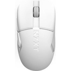 NZXT Lift Elite Wireless Gaming Mouse - Ultra Lightweight: 57g - 4K / 8K Polling Rate - Optical Switch, Optical Sensor with 26K DPI - Long Battery Life - Rubber Side Grips - White