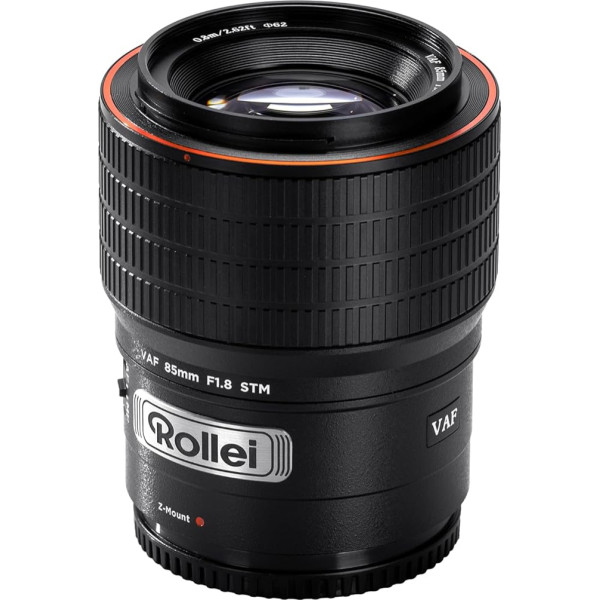 Rollei AF 85 mm F/1.8 Full Format Lens for Nikon Z with STM Auto Focus | HFT-X Coating | Full Metal Housing 477g Compatible with Camera APS-C Z50/Z30/Zfc and Full Frame Z9/Z8/Z7/Z6/Z5 Series
