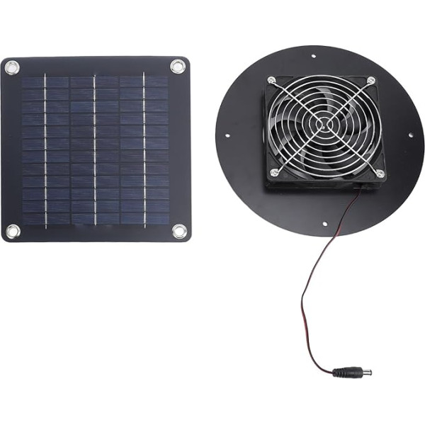Xiuganpo Solar-Abluftventilator für Wohnmobile, 20-W-Einkristall-Solarpanel-Entlüftungsventilator, Geräuscharm, Einfache Installation für Wohnmobil-Yachten, Hohe Effizienz